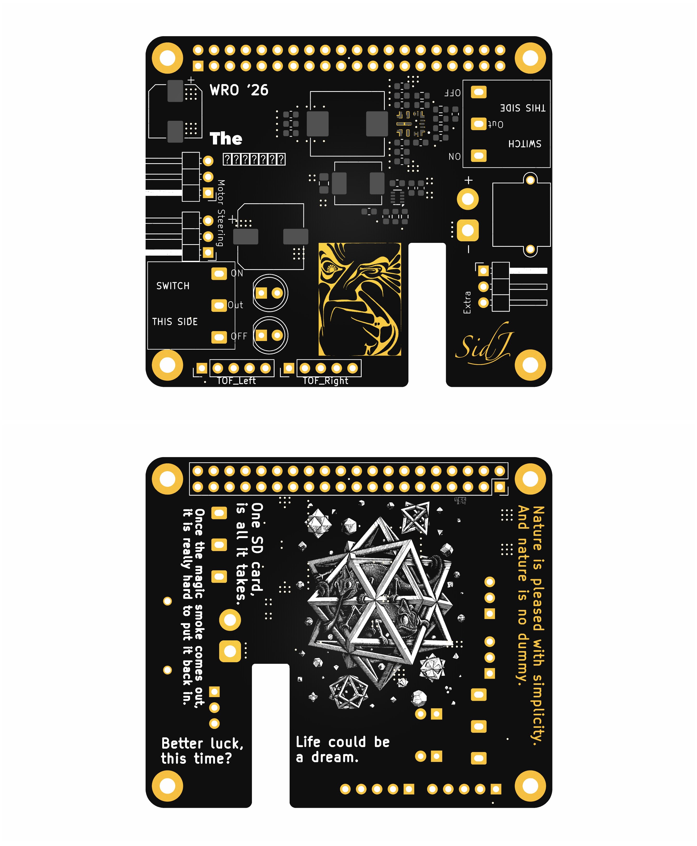 The rendered PCB.